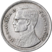 Moneta, Thailandia, Rama IX, Baht, 1977, MB+, Rame-nichel, KM:110