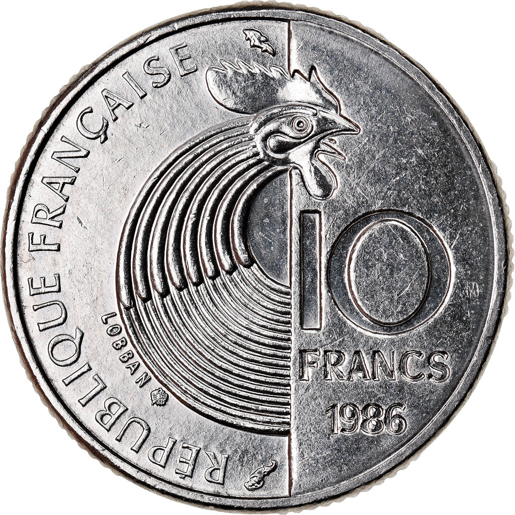 Monnaie, France, Schumann, 10 Francs, 1986, SUP, Nickel, Gadoury:825, KM:958