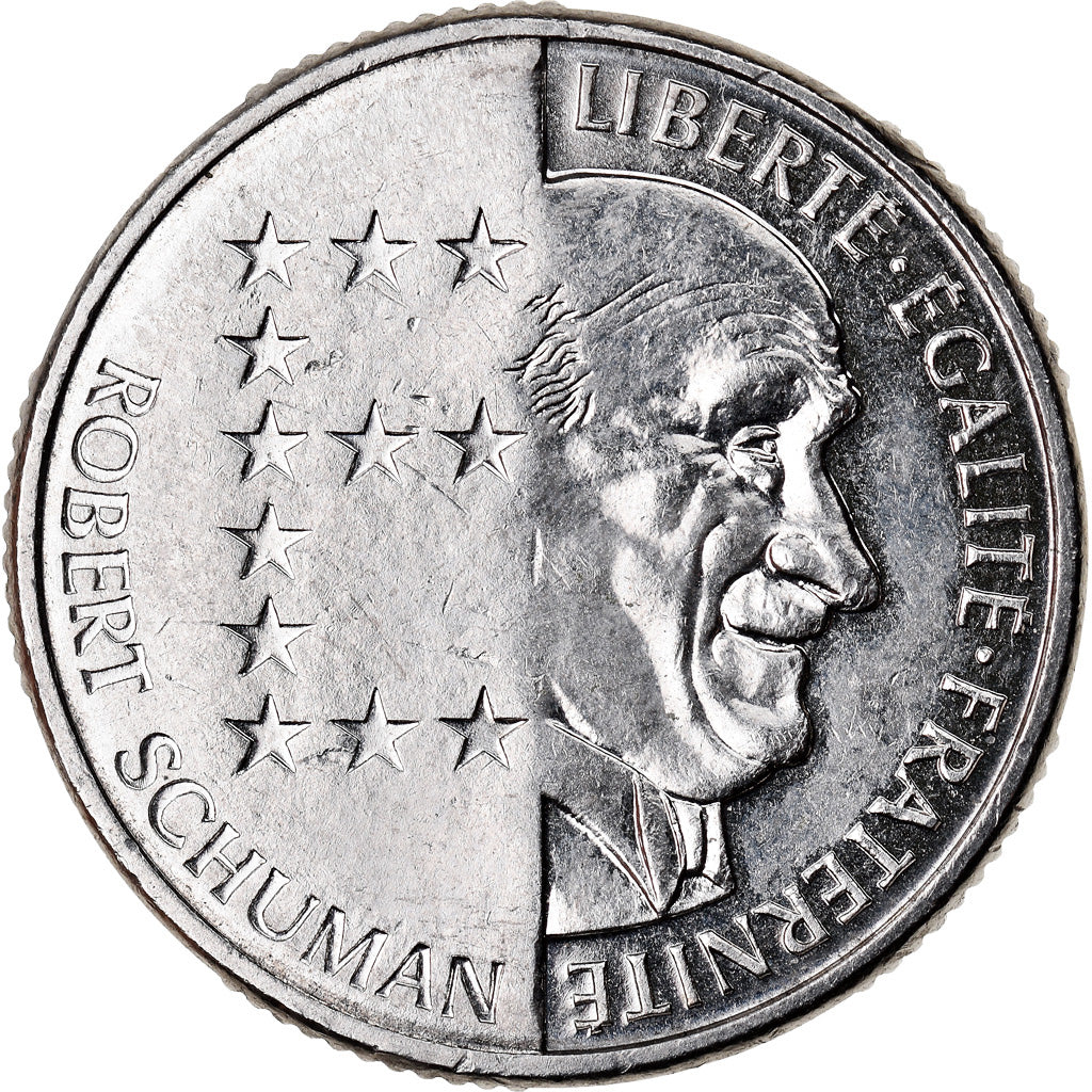 Moneta, Francia, Schumann, 10 Francs, 1986, BB, Nichel, KM:958, Gadoury:825