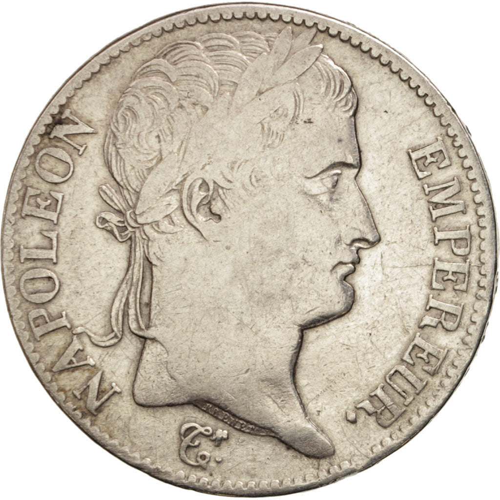 France, Napoléon I, 5 Francs, 1812, Rouen, TB+, Argent, KM:694.2, Gadoury:584