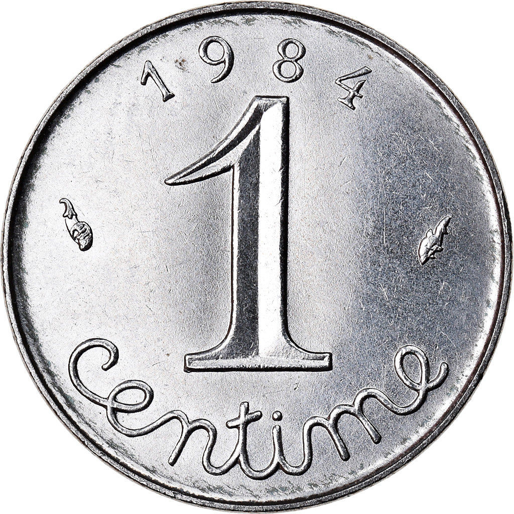 Coin, France, Épi, Centime, 1984, Paris, EF(40-45), Stainless Steel, KM:928