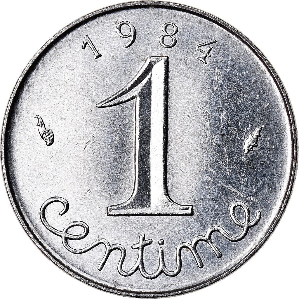 Coin, France, Épi, Centime, 1984, Paris, EF(40-45), Stainless Steel, KM:928