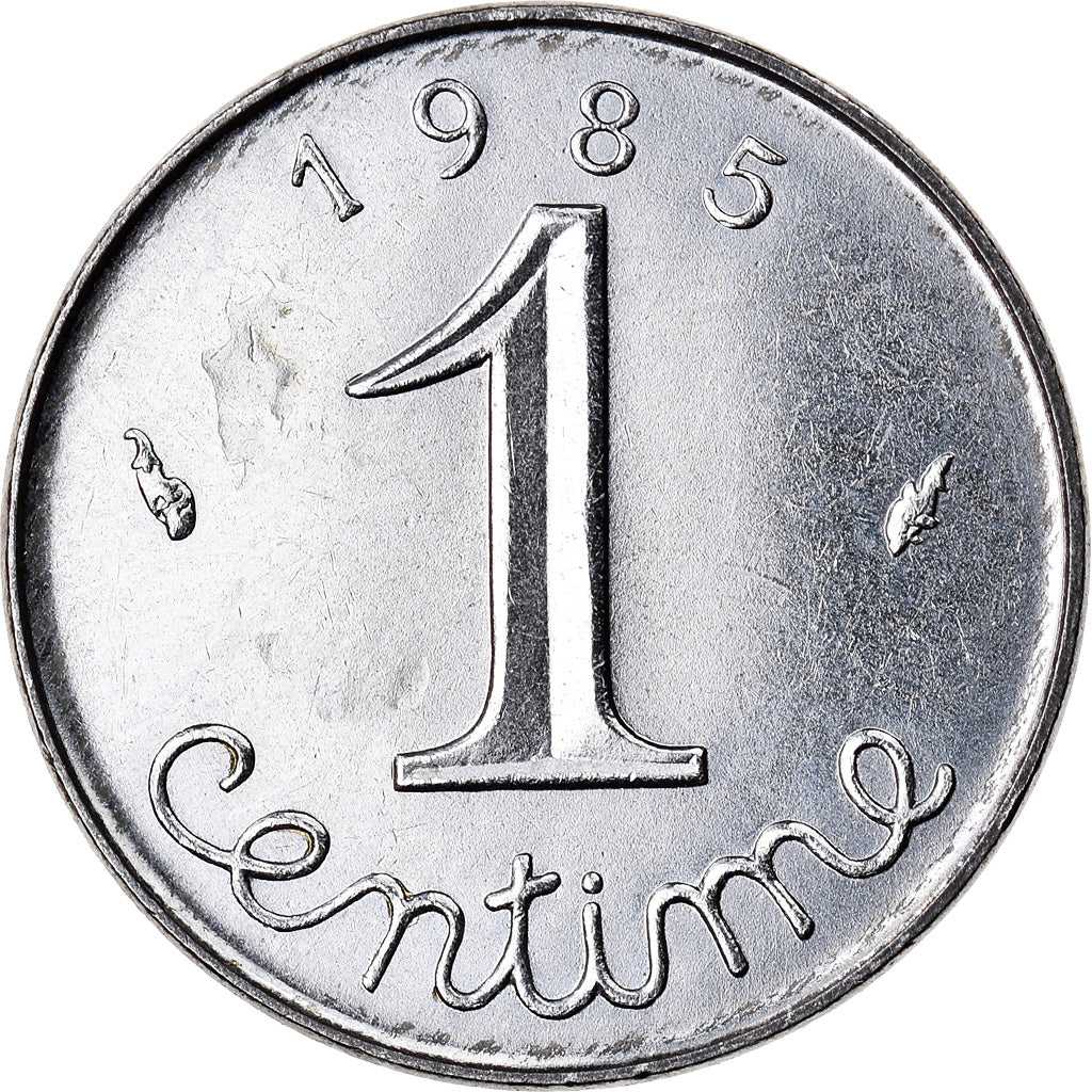 Coin, France, Épi, Centime, 1985, Paris, AU(50-53), Stainless Steel, KM:928