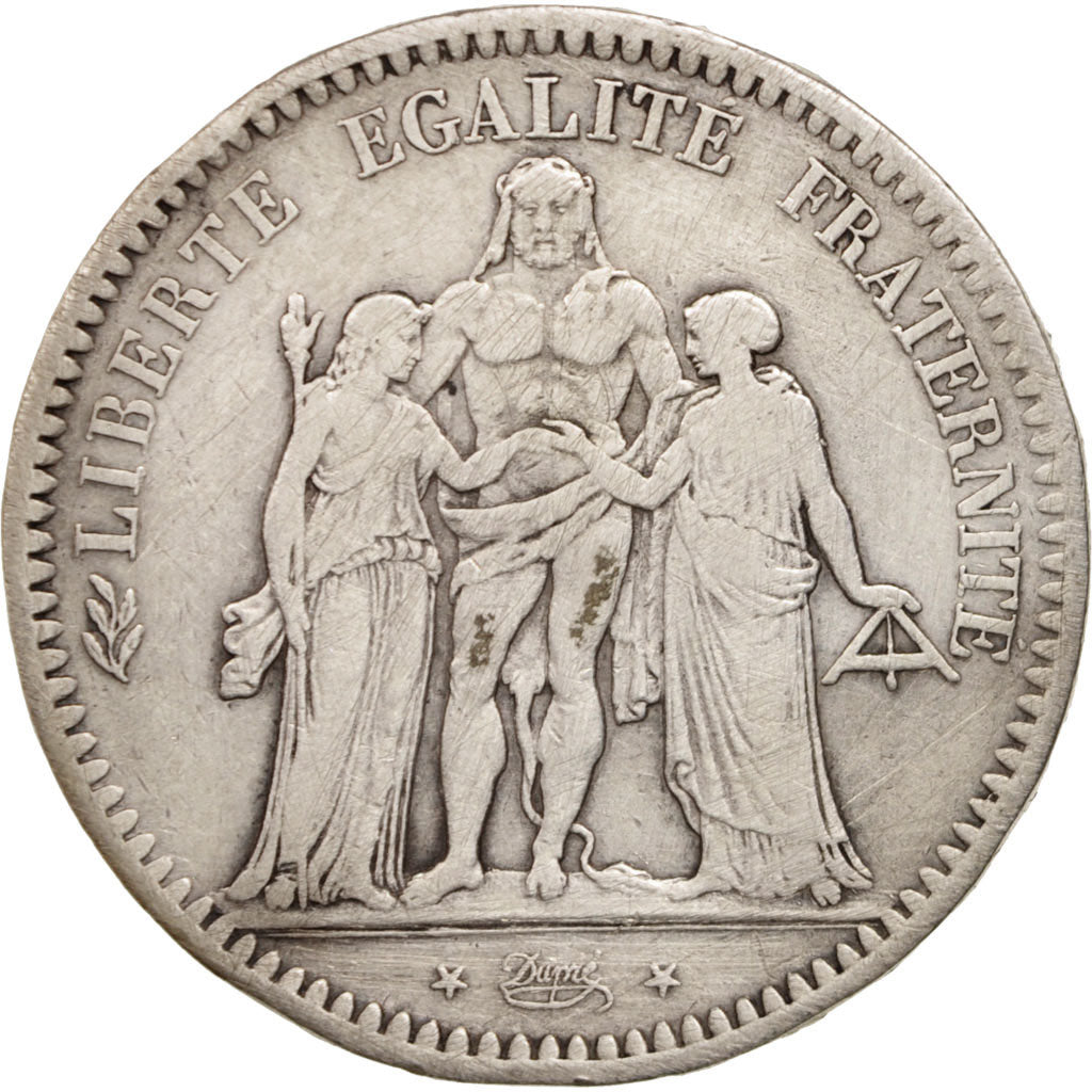 Coin, France, Hercule, 5 Francs, 1848, Paris, VF(30-35), Silver, KM:756.1