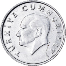 Moneta, Turcja, 5 Lira, 1986, AU(50-53), Aluminium, KM:963