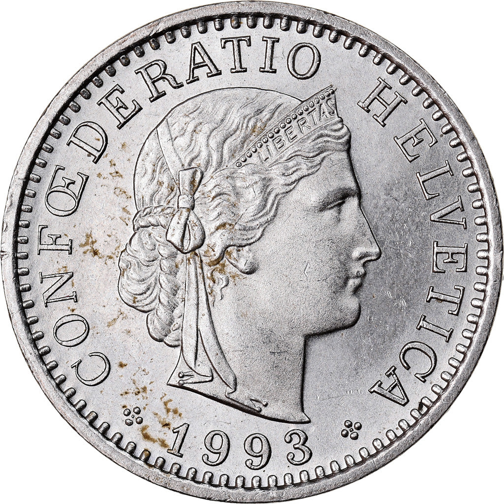 Monnaie, Suisse, 20 Rappen, 1993, Bern, TTB, Copper-nickel, KM:29a