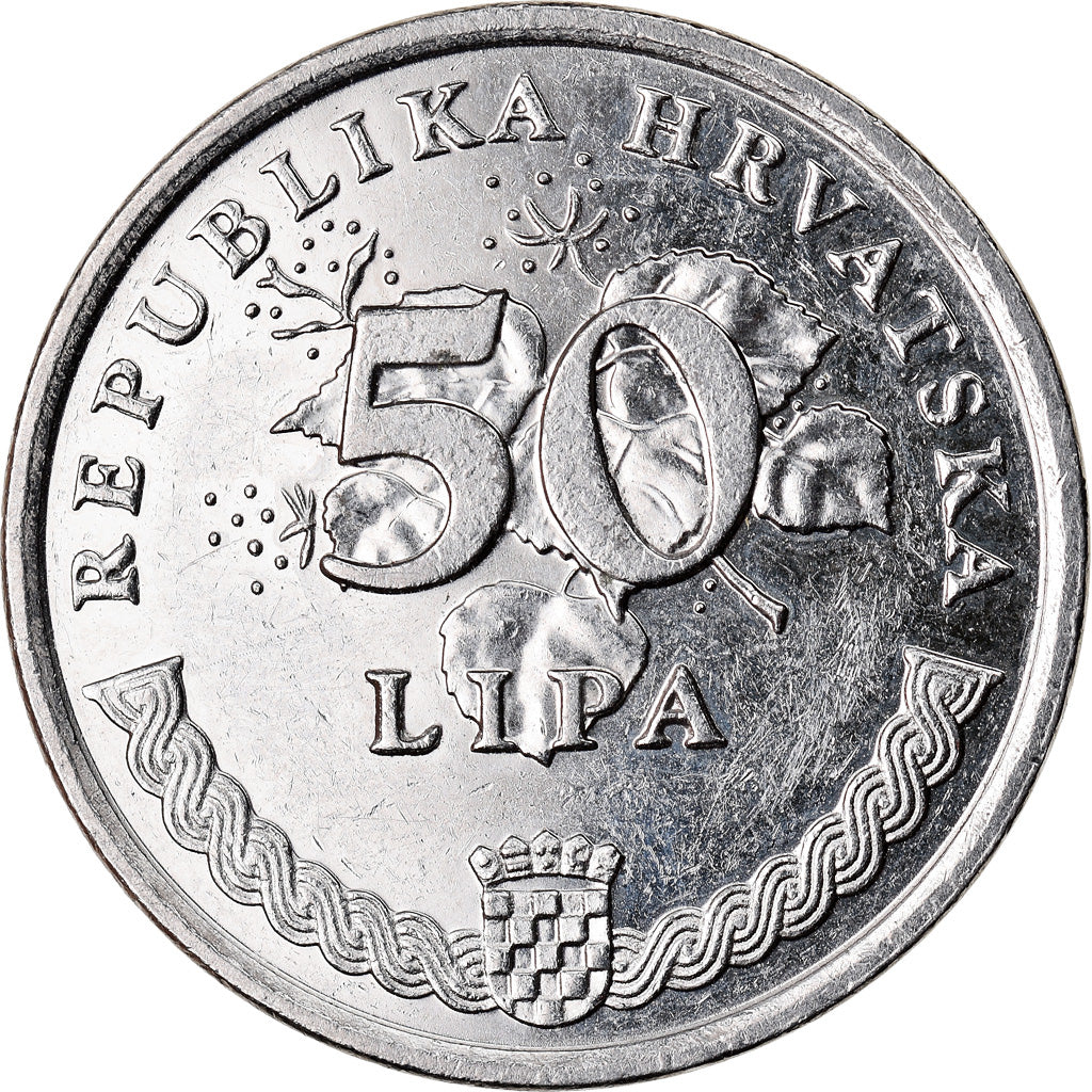 Moneta, Croazia, 50 Lipa, 1995, BB+, Acciaio placcato nichel, KM:8