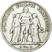 Coin, France, Hercule, 5 Francs, 1877, Paris, VF(30-35), Silver, KM:820.1