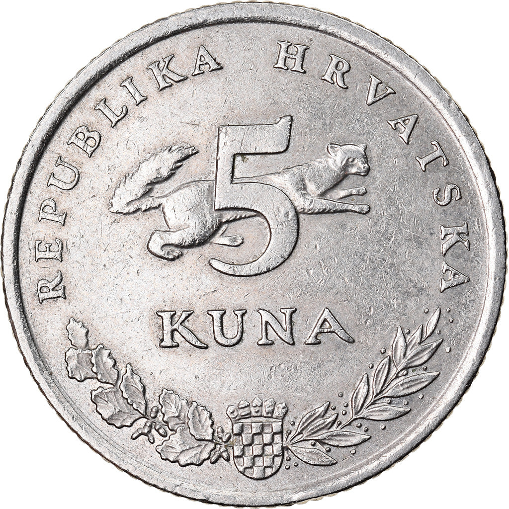 Monnaie, Croatie, 5 Kuna, 1998, TTB, Copper-Nickel-Zinc, KM:23