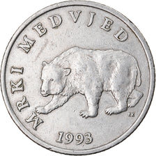 Moeda, Croácia, 5 Kuna, 1993, EF(40-45), Cobre-Níquel-Zinco, KM:11
