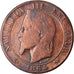 Moneda, Francia, Napoleon III, Napoléon III, 5 Centimes, 1864, Bordeaux, BC+