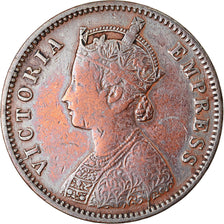 Coin, INDIA-BRITISH, Victoria, 1/4 Anna, 1887, VF(30-35), Copper, KM:486