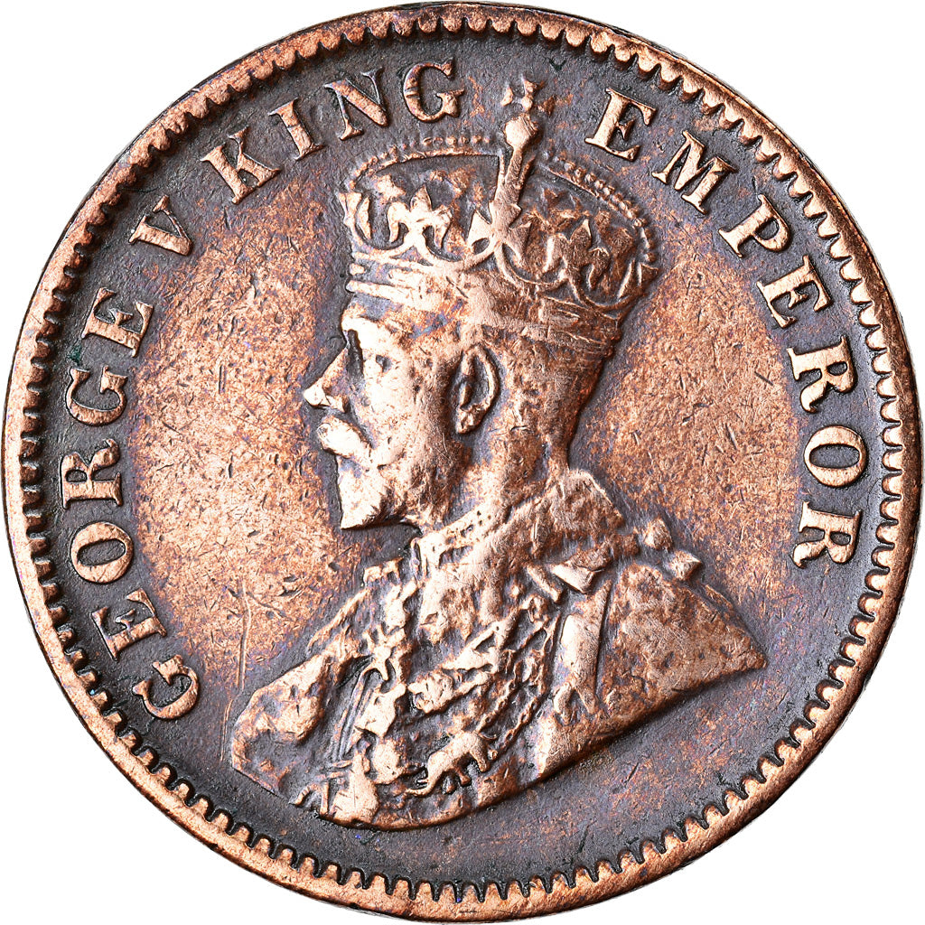 Monnaie, INDIA-BRITISH, George V, 1/4 Anna, 1933, Bombay, TTB, Bronze, KM:512