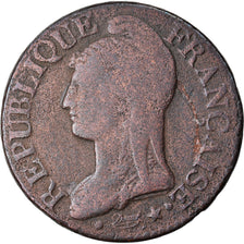 Coin, France, Dupré, 5 Centimes, AN 8, Lille, VF(20-25), Bronze, KM:640.11