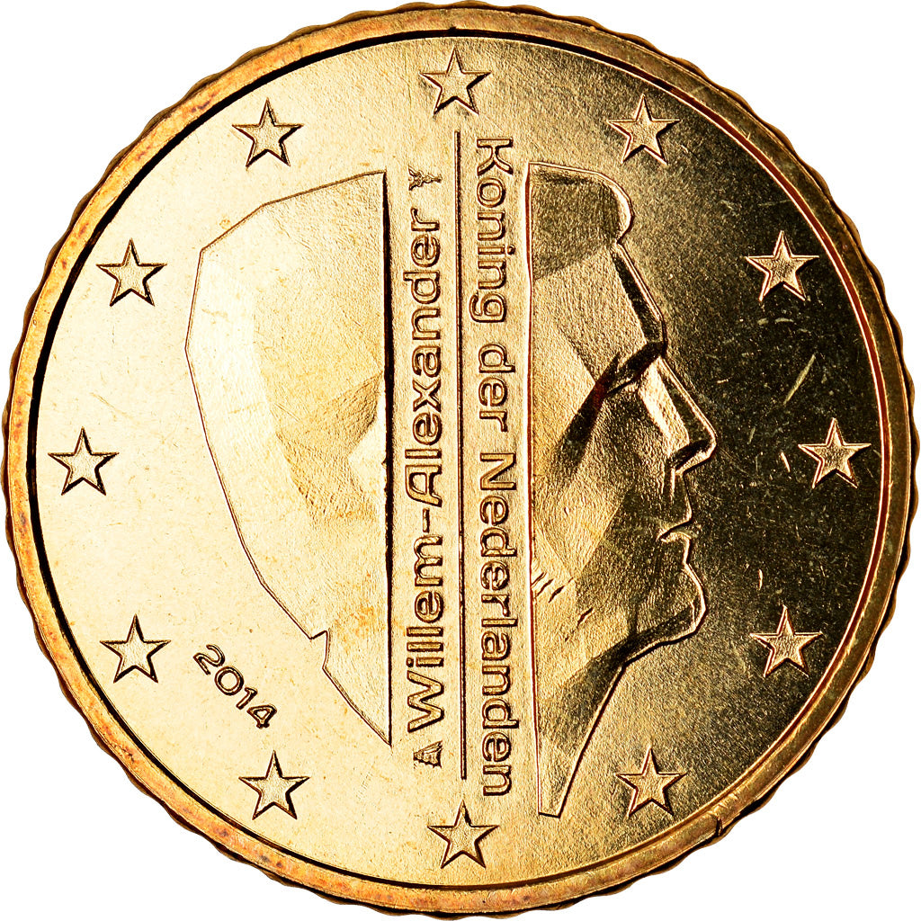 Niederlande, 50 Euro Cent, 2014, UNZ, Messing