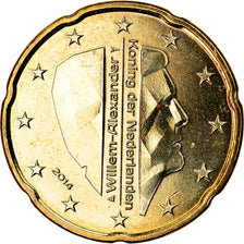 Niederlande, 20 Euro Cent, 2014, UNZ, Messing