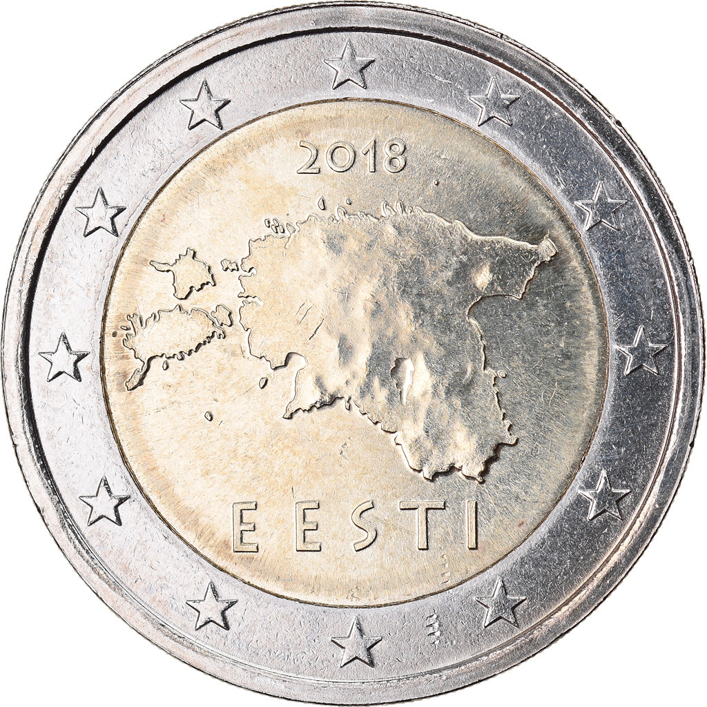 Estonia, 2 Euro, 2018, SPL, Bi-metallico, KM:New