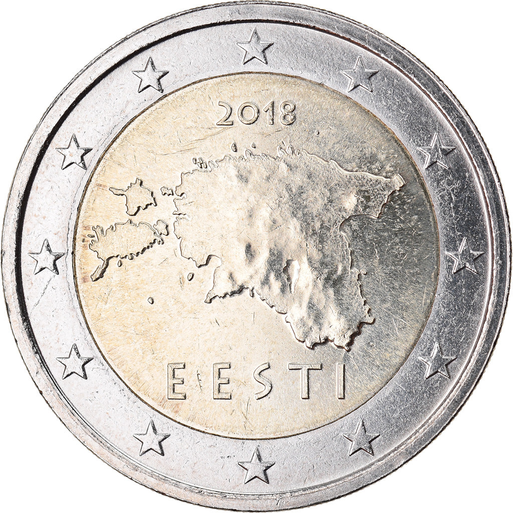Estonia, 2 Euro, 2018, SPL, Bi-metallico, KM:New