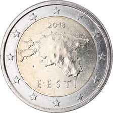 Estonia, 2 Euro, 2018, SPL, Bi-metallico, KM:New