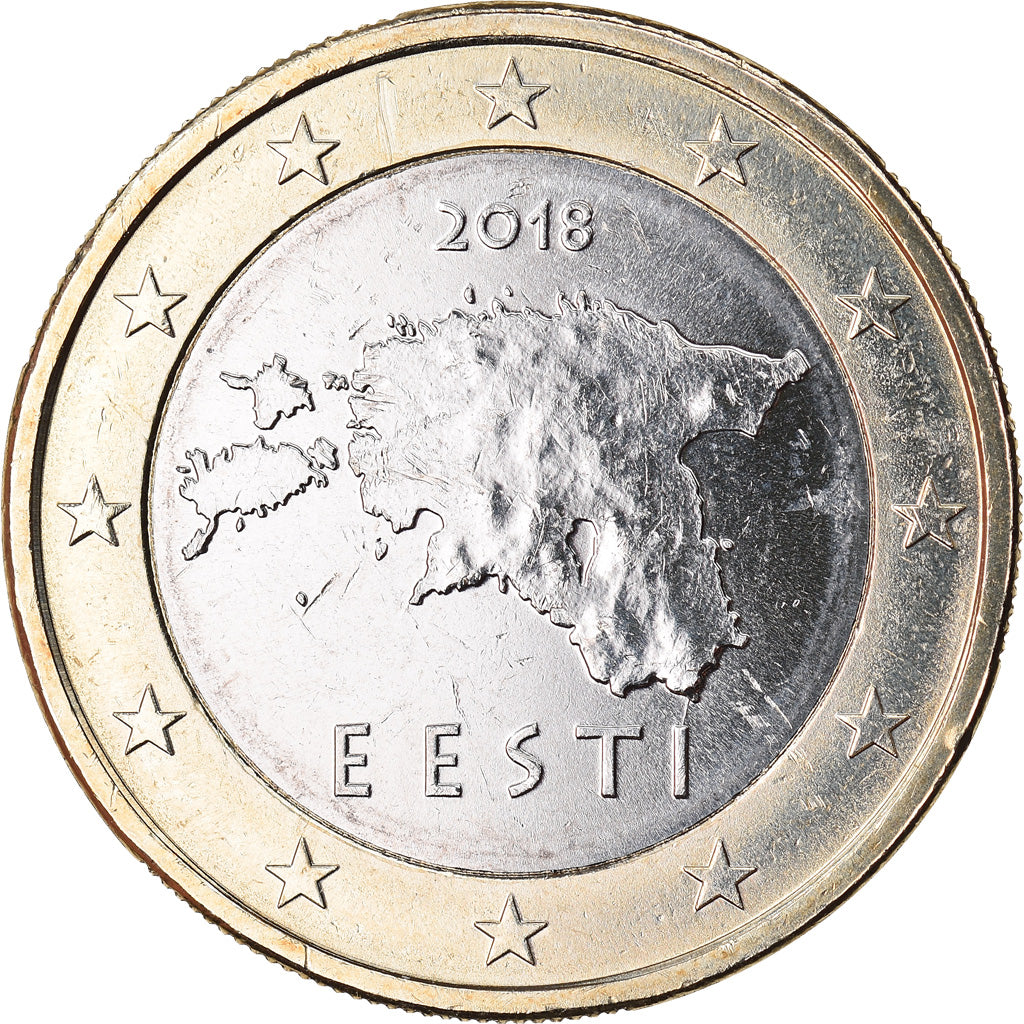 Estonia, Euro, 2018, SPL, Bi-metallico, KM:New