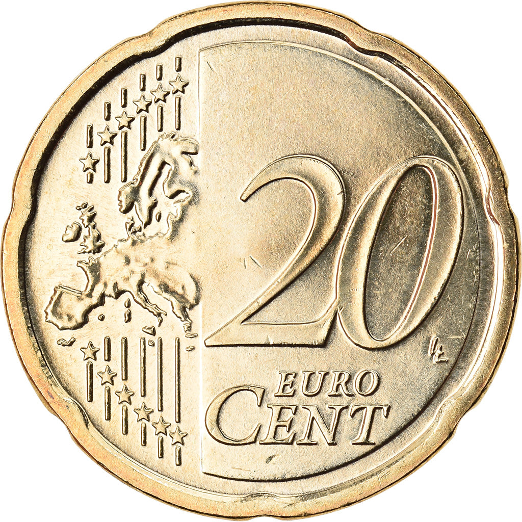 Estonia, 20 Euro Cent, 2018, UNZ, Messing, KM:New