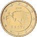 Estonia, 10 Euro Cent, 2018, BB+, Ottone, KM:New