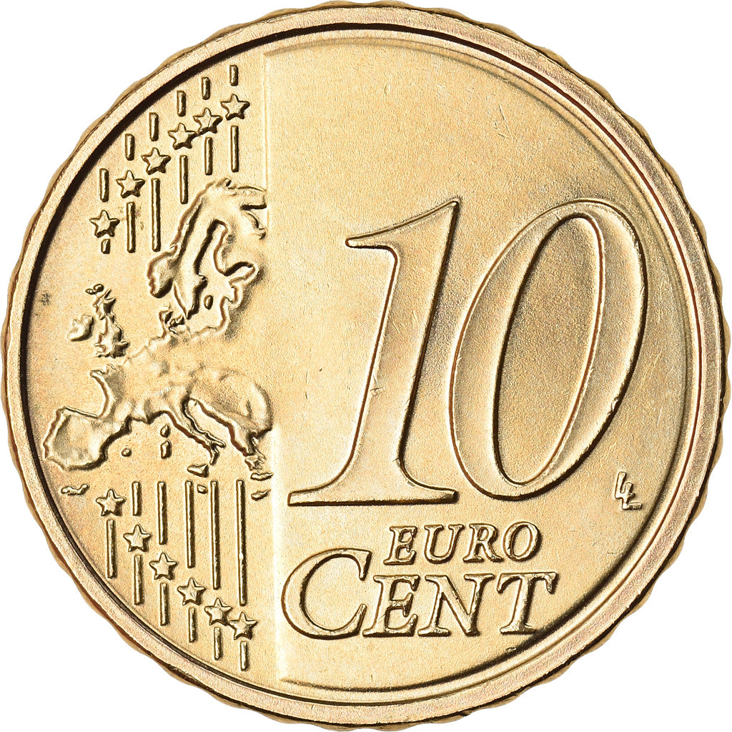 Estonia, 10 Euro Cent, 2018, BB+, Ottone, KM:New