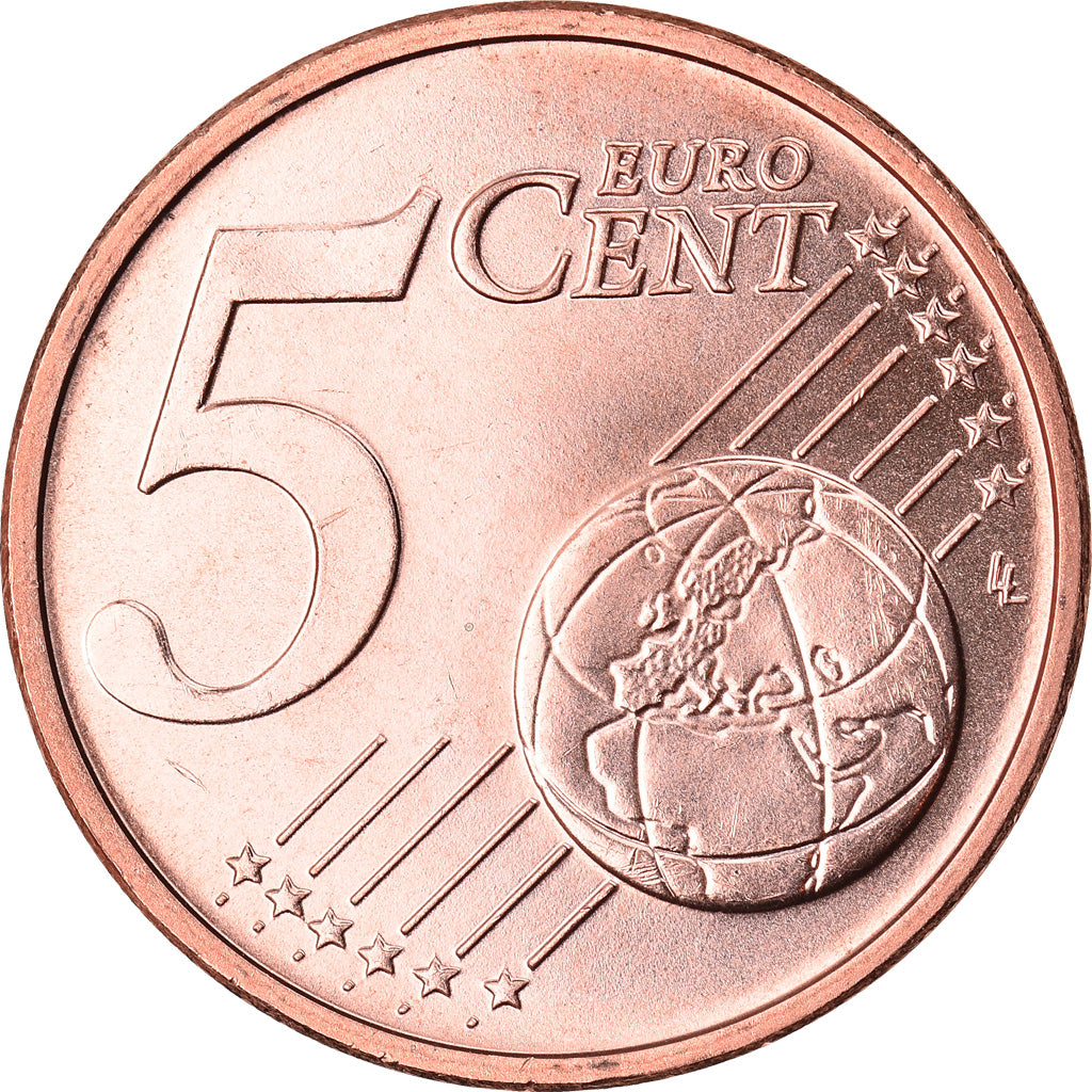 Estonia, 5 Euro Cent, 2018, SPL, Acciaio placcato rame, KM:New