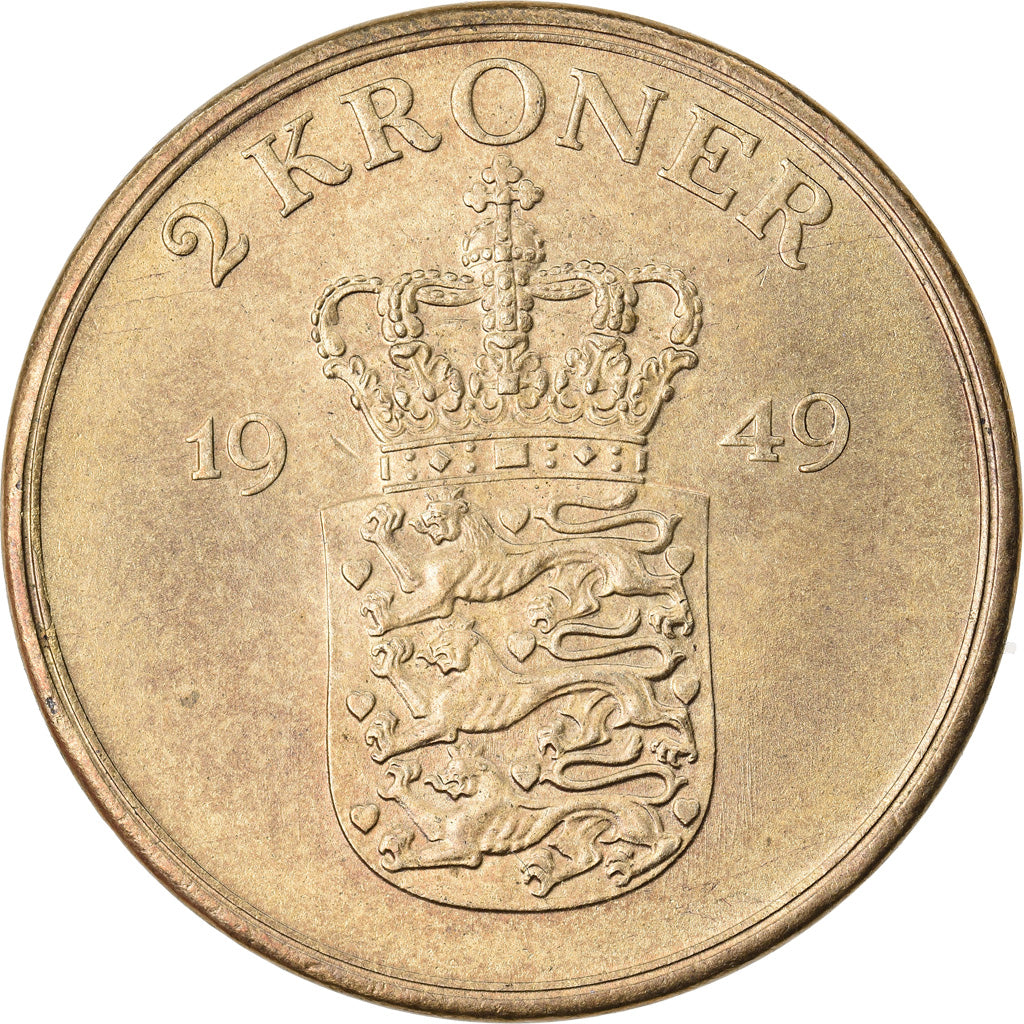 Monnaie, Danemark, Frederik IX, 2 Kroner, 1949, Copenhagen, SUP