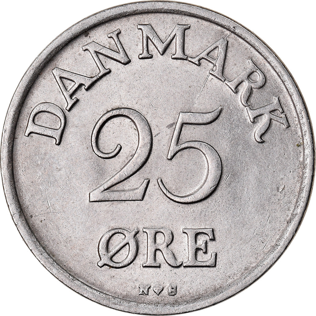 Monnaie, Danemark, Frederik IX, 25 Öre, 1949, Copenhagen, TTB+, Copper-nickel