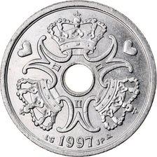 Coin, Denmark, Margrethe II, 2 Kroner, 1997, Copenhagen, AU(55-58)