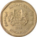 Moeda, Singapura, Dollar, 1989, British Royal Mint, AU(50-53), Alumínio-Bronze