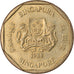 Munten, Singapur, Dollar, 1988, British Royal Mint, ZF, Aluminum-Bronze, KM:54b