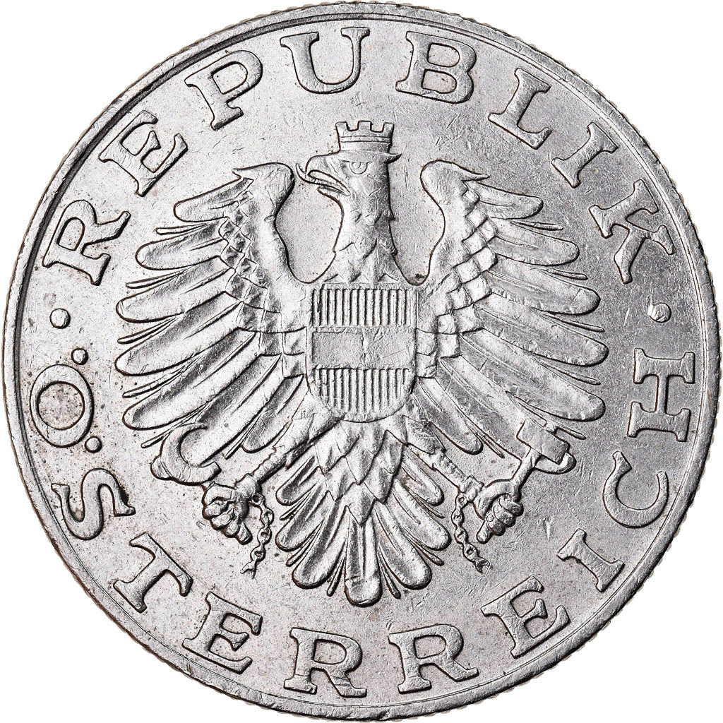 Moneta, Austria, 10 Schilling, 1987, BB+, Nichel placcato rame-nichel, KM:2918