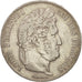 Coin, France, Louis-Philippe, 5 Francs, 1838, Rouen, VF(30-35), Silver