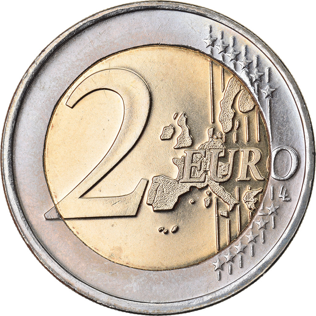 Luxemburgo, 2 Euro, 2002, SC, Bimetálico, KM:82