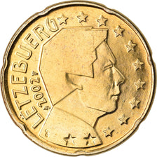 Lussemburgo, 20 Euro Cent, 2002, SPL-, Ottone, KM:79