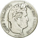 Moneda, Francia, Louis-Philippe, 5 Francs, 1840, Rouen, BC+, Plata, KM:749.2
