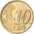Luxemburgo, 10 Euro Cent, 2002, MS(63), Latão, KM:78