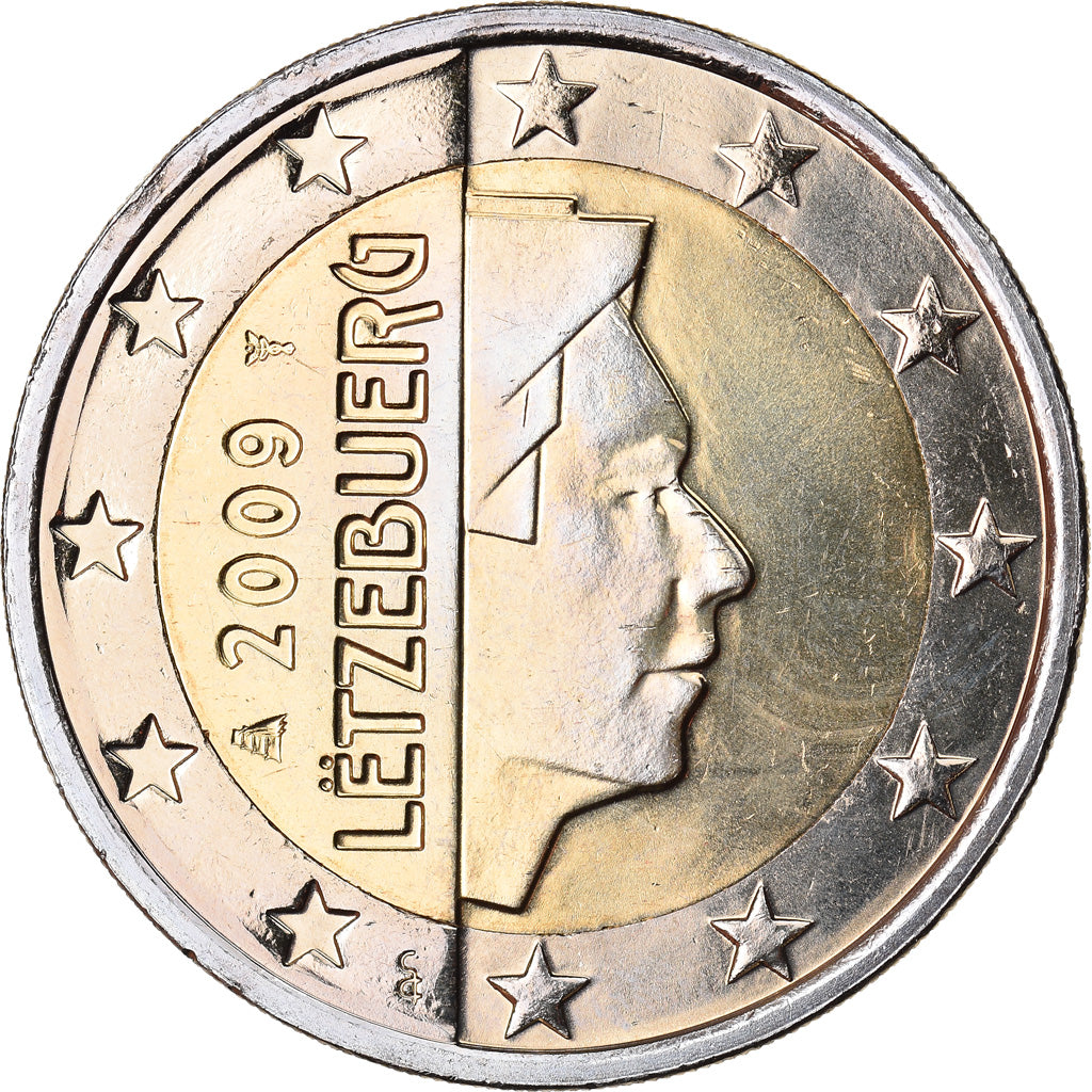 Luxemburg, 2 Euro, 2009, UNZ, Bi-Metallic, KM:93