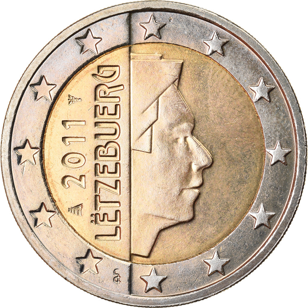 Luxembourg, 2 Euro, 2011, MS(63), Bi-Metallic, KM:93