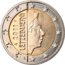 Luxembourg, 2 Euro, 2011, MS(63), Bi-Metallic, KM:93