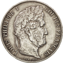 France,Louis-Philippe,5 Francs, 848,Paris,EF(40-45),Silver,KM:749.1,Gadoury 678a