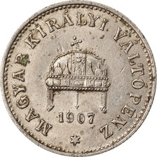 Moeda, Hungria, Franz Joseph I, 20 Fillér, 1907, Kormoczbanya, EF(40-45)