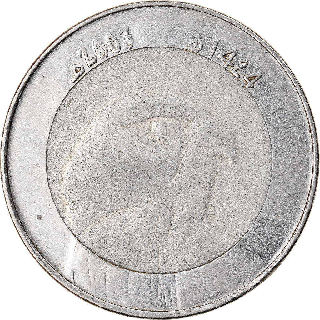 Coin, Algeria, 10 Dinars, 2003, Algiers, EF(40-45), Bi-Metallic, KM:124