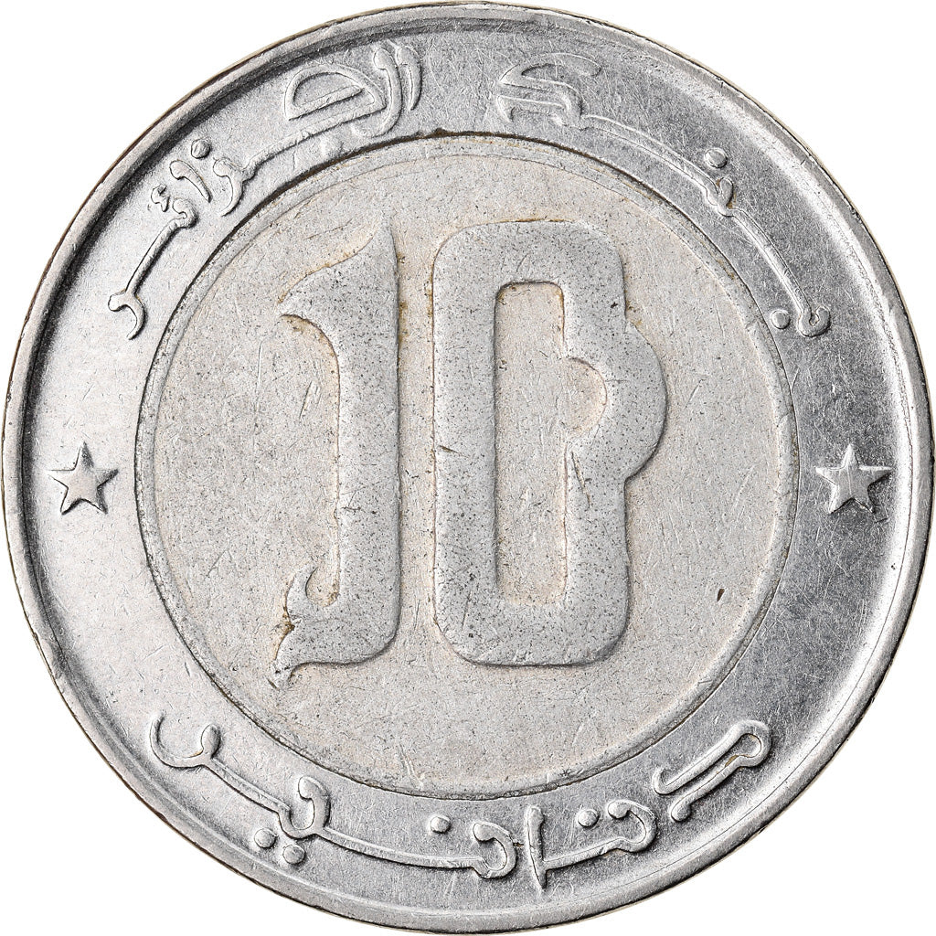 Coin, Algeria, 10 Dinars, 2003, Algiers, EF(40-45), Bi-Metallic, KM:124