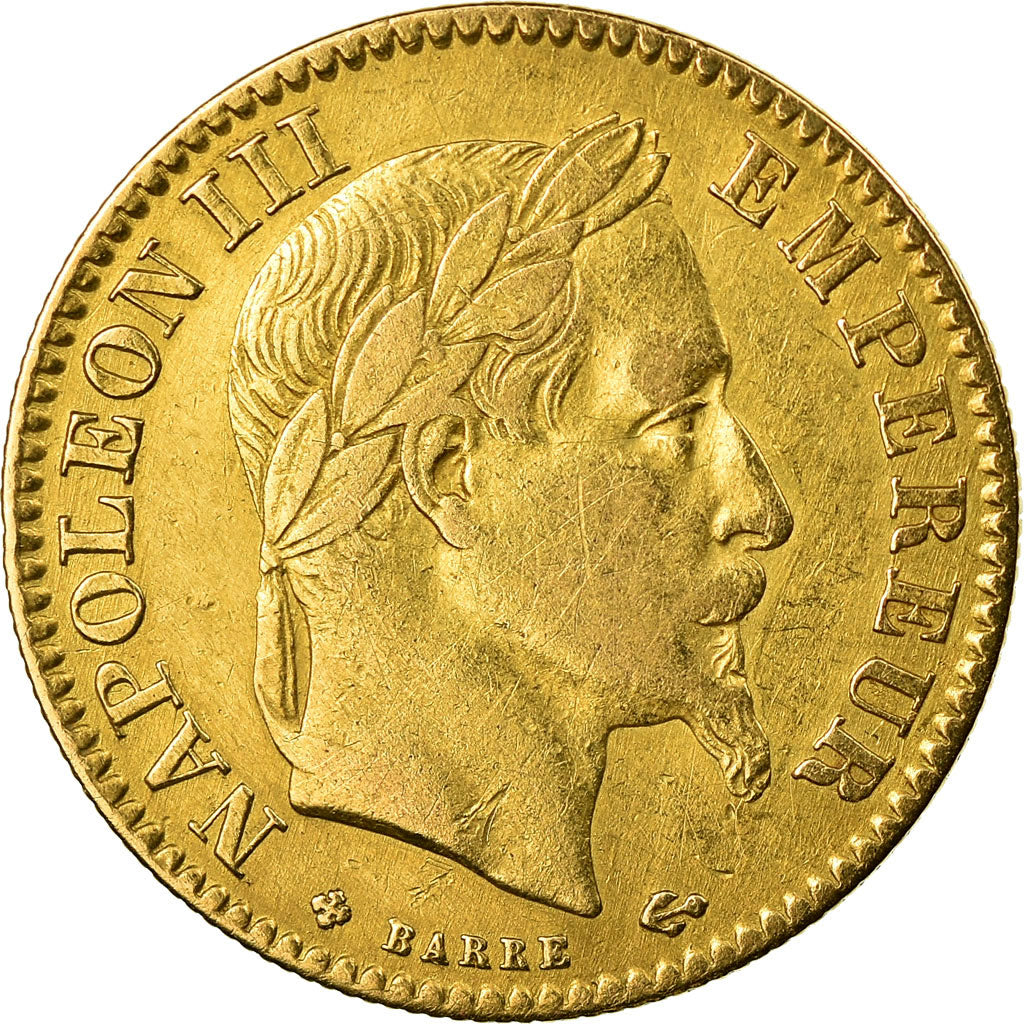 Coin, France, Napoleon III, Napoléon III, 10 Francs, 1864, Strasbourg