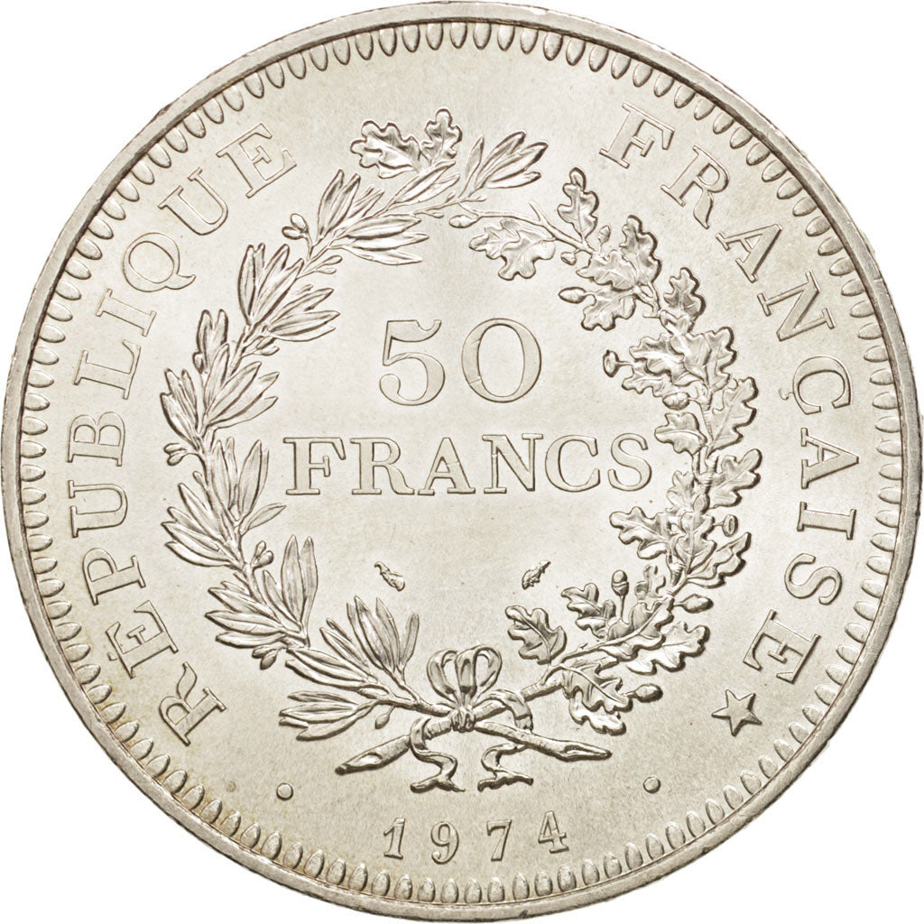 Monnaie, France, Hercule, 50 Francs, 1974, Paris, SUP, Argent, KM:941.1