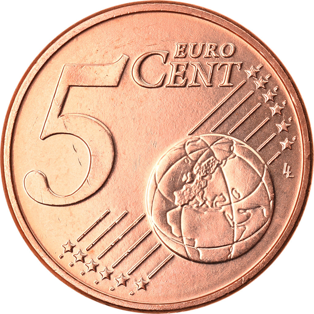 Luxemburgo, 5 Euro Cent, 2012, MS(63), Aço Cromado a Cobre, KM:77