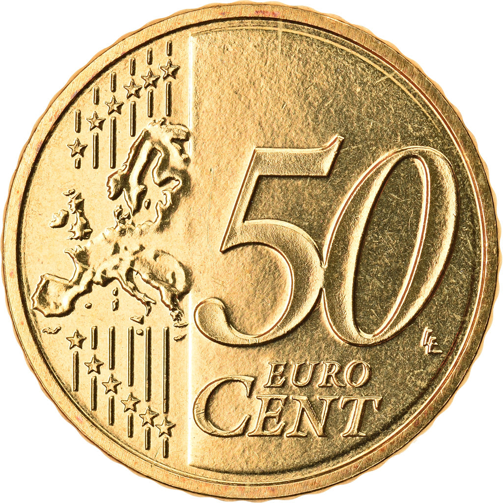 Luxemburg, 50 Euro Cent, 2013, UNZ, Messing, KM:New
